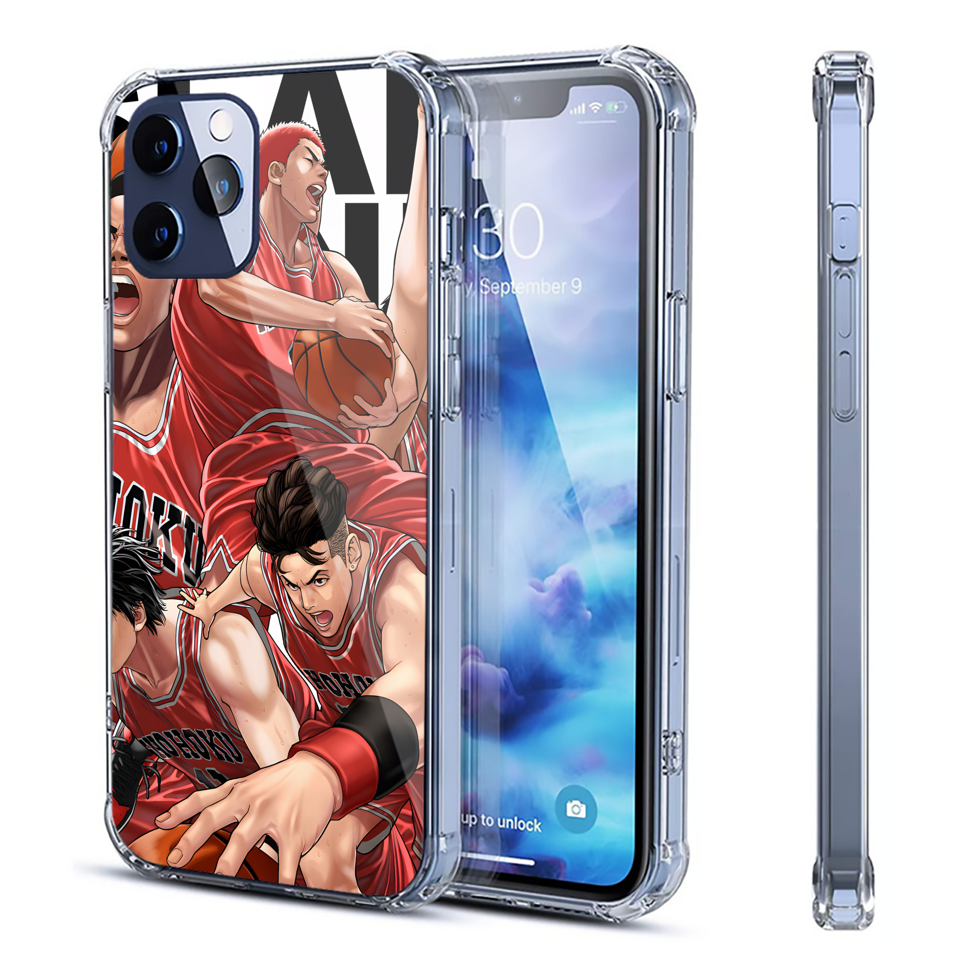 （画像用） SLAM DUNK／スラムダンク 【iPhone 12シリーズ対応】透明スマホケース（クリアソフトケース）